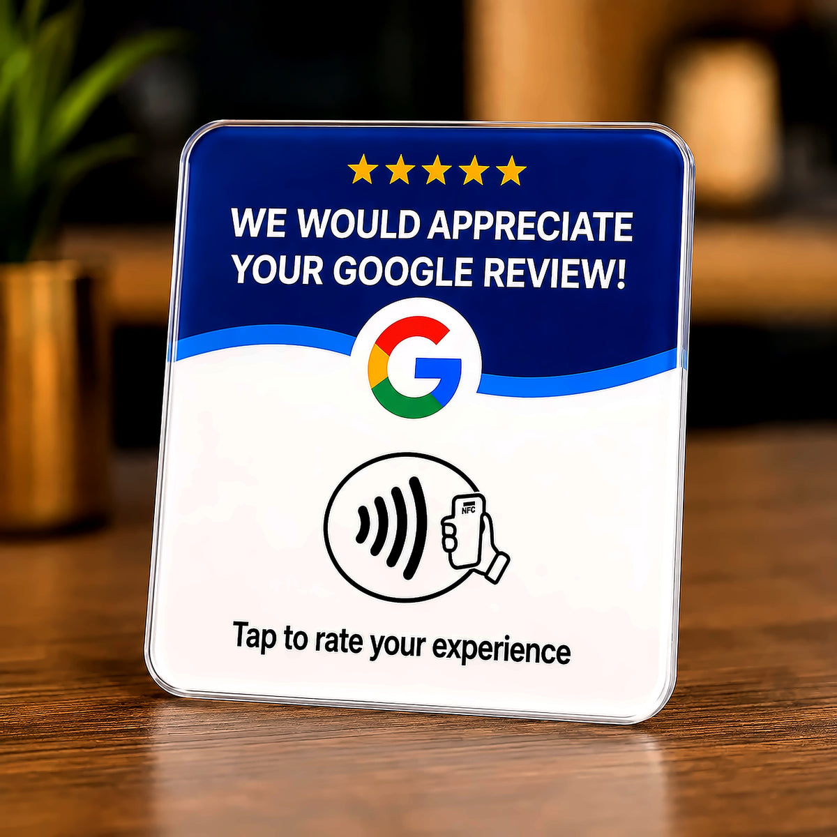 Smartly Google Review NFC Plaque